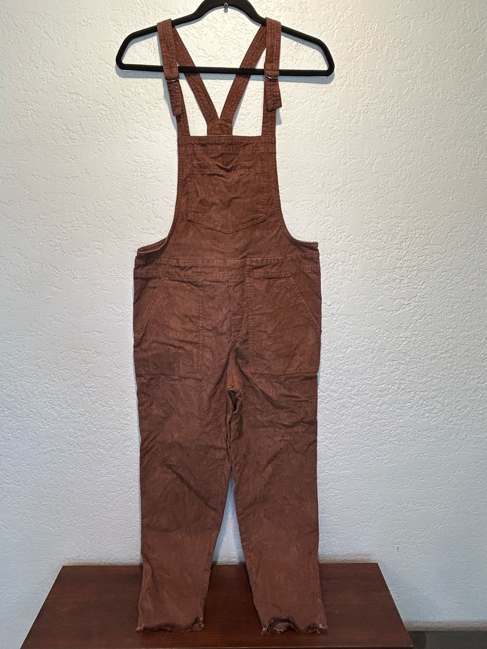 aerie Brown Corduroy Overalls Jumpsuit
